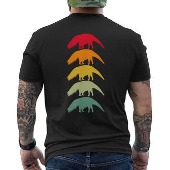 Anteater Animal Lover Retro Vintage Colors Men's T-shirt Back Print - Thegiftio UK