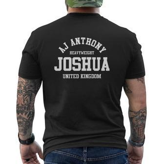 Anthony Boxing Joshua United Kingdom Aj Gym Heavyweight Mens Back Print T-shirt | Mazezy AU