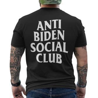 Anti Biden Social Club On Back Men's T-shirt Back Print - Monsterry DE
