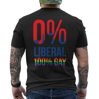 Anti Liberal Lgbt Gay Cool Pro Republicans Men's T-shirt Back Print - Monsterry