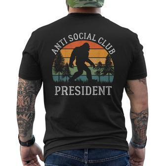 Anti Social Club President Antisocial Bigfoot Men's T-shirt Back Print - Monsterry CA