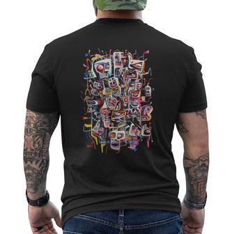 Anxiety Has So Many Faces But There Is Only Men's T-shirt Back Print - Monsterry DE