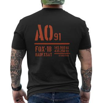 Ao91 Amateur Radio Satellite T-Shirt Mens Back Print T-shirt - Seseable