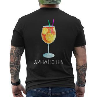Aperölchen Spritz Summer Drink Cocktail Drink S T-Shirt mit Rückendruck - Seseable