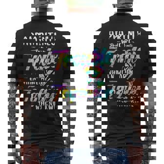 Apparently We're Trouble When We Are Together Bestie Tie Dye Men's T-shirt Back Print | Seseable CA