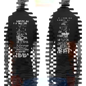 I Am Who I Am Your Approval Is Not Needed Wolf Animals Attractive 2022 Mens Back Print T-shirt - Thegiftio