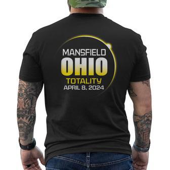 April 2024 Total Solar Totality Eclipse Mansfield Ohio Men's T-shirt Back Print - Monsterry UK