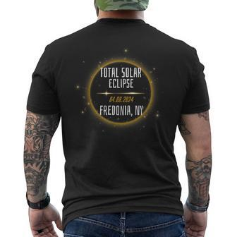April 8Th 2024 Total Solar Eclipse In Fredonia New York Ny Men's T-shirt Back Print - Monsterry DE