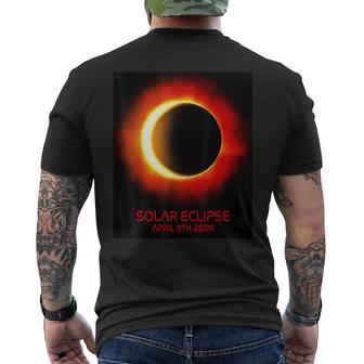 April 8Th 2024 Total Solar Eclipse 2024 Men's T-shirt Back Print - Monsterry DE