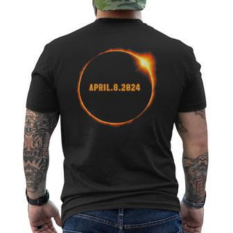 April Eclipse 2024 Total Solar Eclipse Astronomy Missouri Men's T-shirt Back Print | Mazezy DE