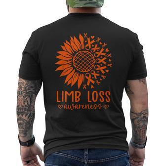 In April We Wear Orange Limb Loss Awareness Ampu Support Men's T-shirt Back Print - Seseable