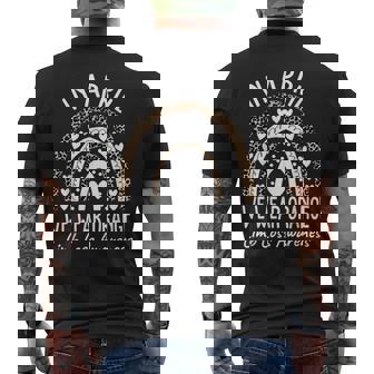 In April We Wear Orange Limb Loss Awareness Ampu Support Men's T-shirt Back Print - Monsterry