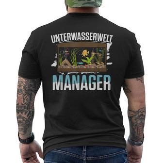 Aquarium Owner Underwater World Manager Aquarium T-Shirt mit Rückendruck - Geschenkecke