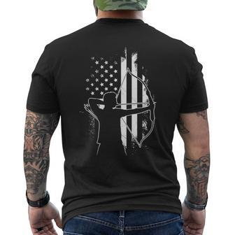 Archer America Longbow Archery Men's T-shirt Back Print | Mazezy