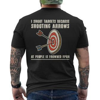 Archery Archer Bowman Bow Archer Men's T-shirt Back Print | Mazezy