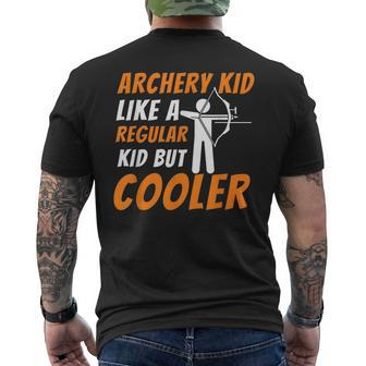 Archery Kid Like A Regular Kid But Cooler Archer Mens Back Print T-shirt - Thegiftio UK