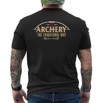 Archery Traditional Mens Back Print T-shirt - Thegiftio UK