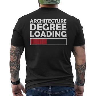 Architecture Degree Loading Graduation Student Men's T-shirt Back Print - Monsterry