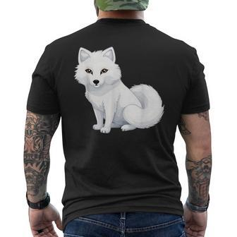 Arctic Fox Artic Animals Cute Artic Fox Lover Pajamas Men's T-shirt Back Print - Thegiftio UK
