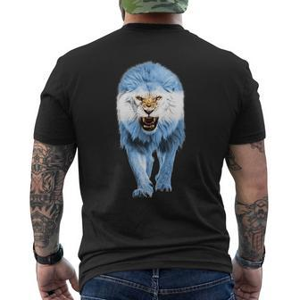 Argentina Lion Pride Argentinian Flag Roots Argentina Men's T-shirt Back Print - Monsterry AU