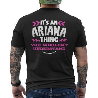 Ariana Personalized It's An Ariana Thing Custom Men's T-shirt Back Print - Seseable