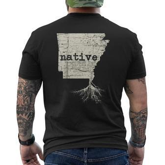 Arkansas Home Native Roots State Pride T-Shirt Mens Back Print T-shirt - Thegiftio UK