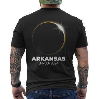 Arkansas Total Solar Eclipse 2024 April 8Th Totality Spring Men's T-shirt Back Print - Thegiftio UK