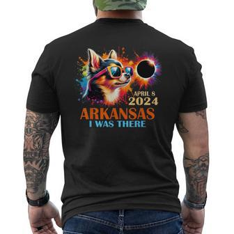 Arkansas Total Solar Eclipse 2024 Chihuahua Dog Men's T-shirt Back Print - Monsterry CA