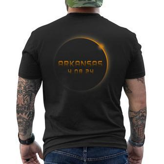 Arkansas Totality Spring 40824 Total Solar Eclipse 2024 Men's T-shirt Back Print - Monsterry UK