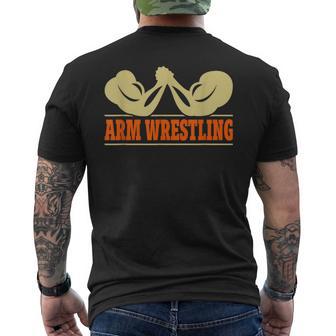 Arm Wrestling Showdown Ultimate Grip Strength Warrior Men's T-shirt Back Print - Monsterry UK