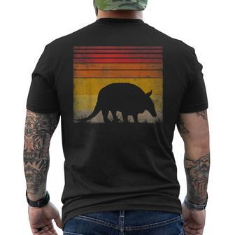 Armadillo Lover Retro Style Distressed Vintage Armadillo Men's T-shirt Back Print - Monsterry