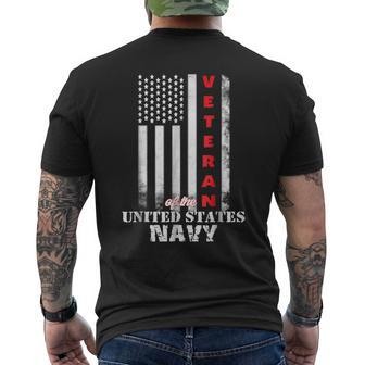 Armed Forces Us Navy Vintage Veteran Men's T-shirt Back Print - Monsterry UK