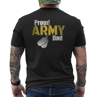 Army Dad Proud Parent US Army Military Family Mens Back Print T-shirt | Mazezy DE