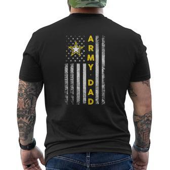 Army Dad Vintage Mens Back Print T-shirt | Mazezy