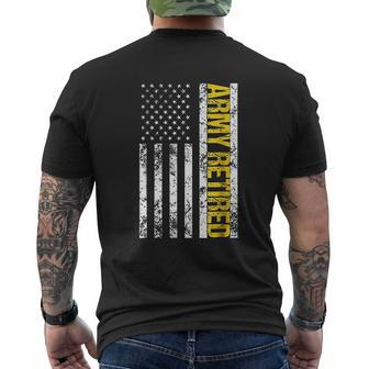 Army Retired Military Us Army Retirement Mens Back Print T-shirt - Thegiftio UK