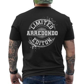 Arredondo Surname Family Tree Birthday Reunion Men's T-shirt Back Print - Monsterry