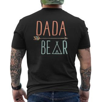 Arrow Tribal Dada Bear Father's Day Mens Back Print T-shirt | Mazezy