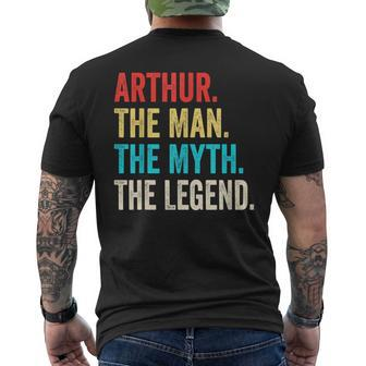 Arthur The Man The Myth The Legend For Arthur Men's T-shirt Back Print - Seseable