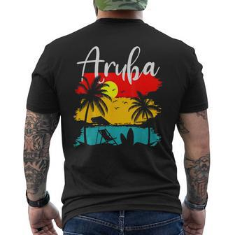 Aruba Aruba Family Vacation Souvenir Trip Summer Men's T-shirt Back Print | Mazezy