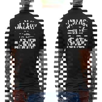 Asador Argentino Argentina Asado Asado Bbq Divertido Dicho Camiseta Hombre Estampado Espalda - Regaloses