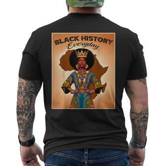 Aseda Black History Everyday Black History Month Pride Men's T-shirt Back Print - Monsterry