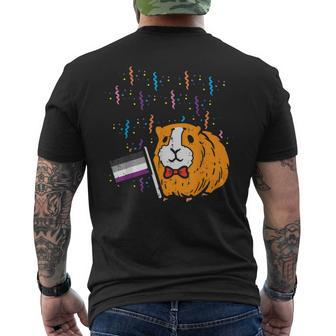 Asexual Flag Hamster Lgbt Pride Month Ace Pride Stuff Animal Men's T-shirt Back Print - Monsterry CA