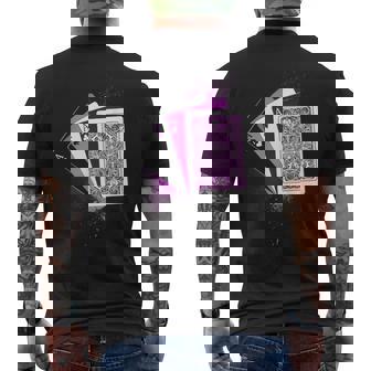 Asexuality Flag Ace Queer Playing Cards Demi Asexual Men's T-shirt Back Print - Thegiftio UK