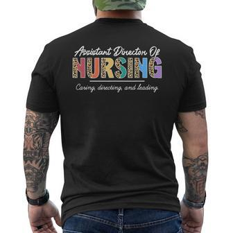 Assistant Director Of Nursing Appreciation Leopard Men's T-shirt Back Print - Monsterry AU