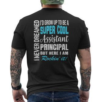 Assistant Principal Appreciation Thank You Mens Back Print T-shirt - Thegiftio UK
