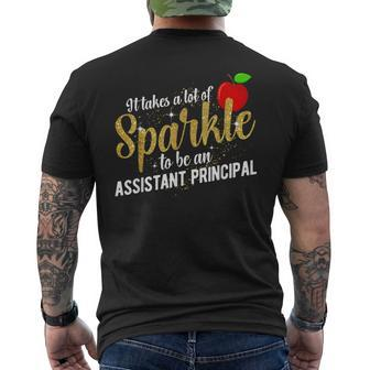 Assistant Principal Week School Assistant Principal Men's T-shirt Back Print - Thegiftio UK