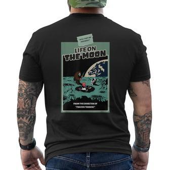 Astrology & Cartoon Alien Life On The Moon Men's T-shirt Back Print - Thegiftio UK