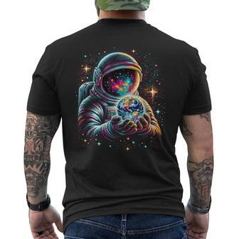 Astronaut Planets Astronaut Science Space Men's T-shirt Back Print - Seseable