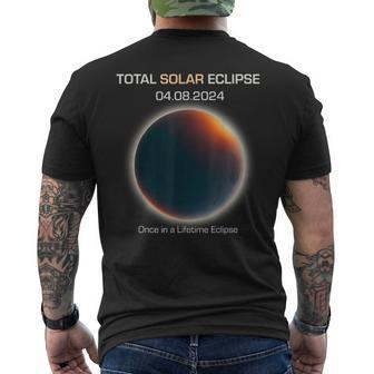 Astronomy Once In A Lifetime Eclipse Minimalistic Solar Ecli Men's T-shirt Back Print | Mazezy CA