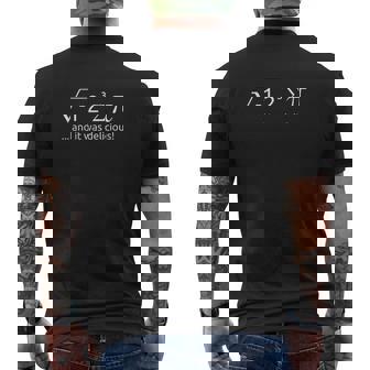 I Ate Some Pie And It Was Delicious Math Pun Mens Back Print T-shirt - Thegiftio